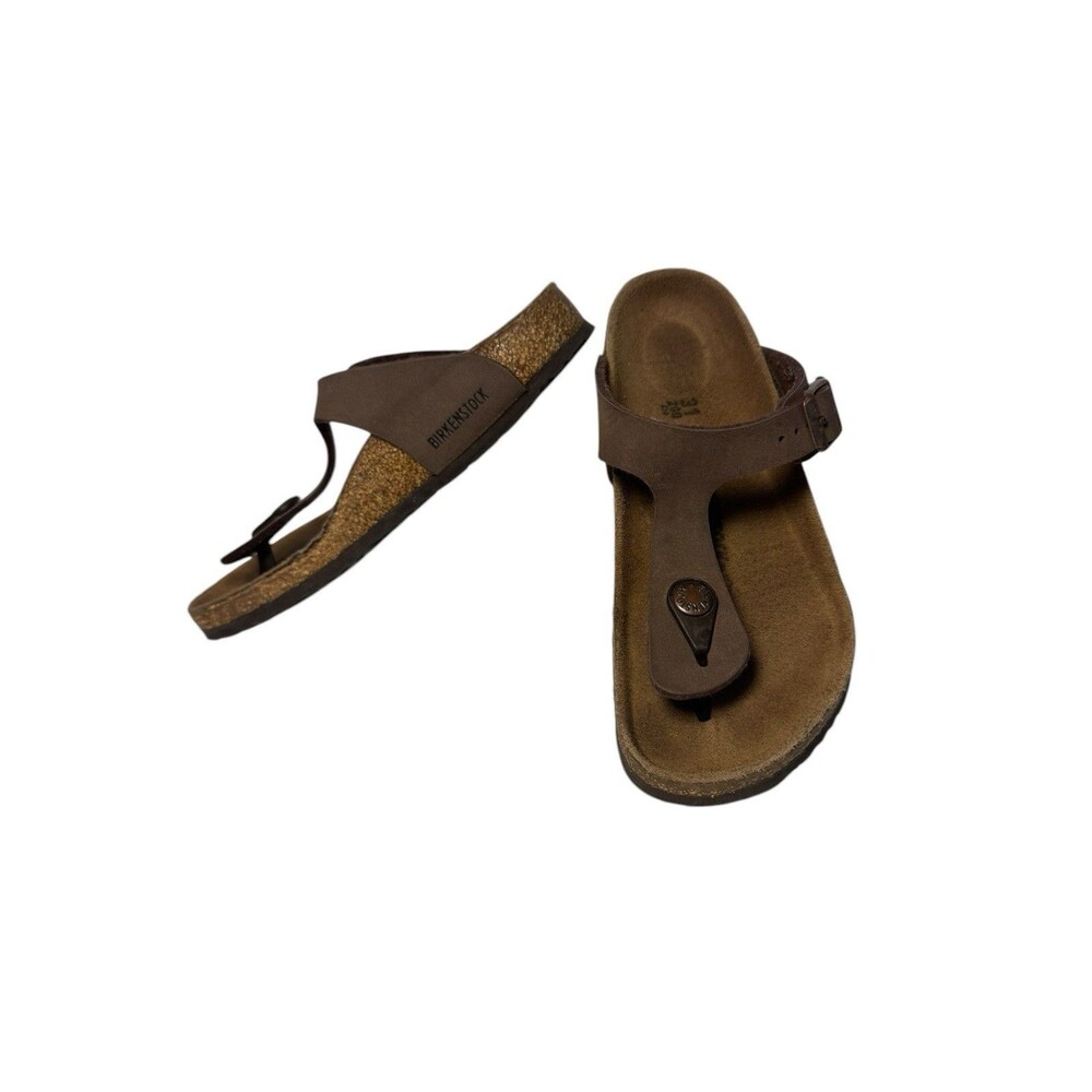 Birkenstock GIZEH Toe Post Sandal Youth Eu31/Us13-13.5 Mocha Birko Fast Shipping